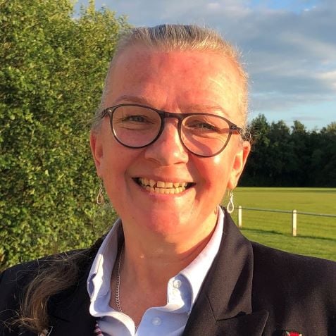 Gill Burns — solo portrait, former Waterloo RFC president