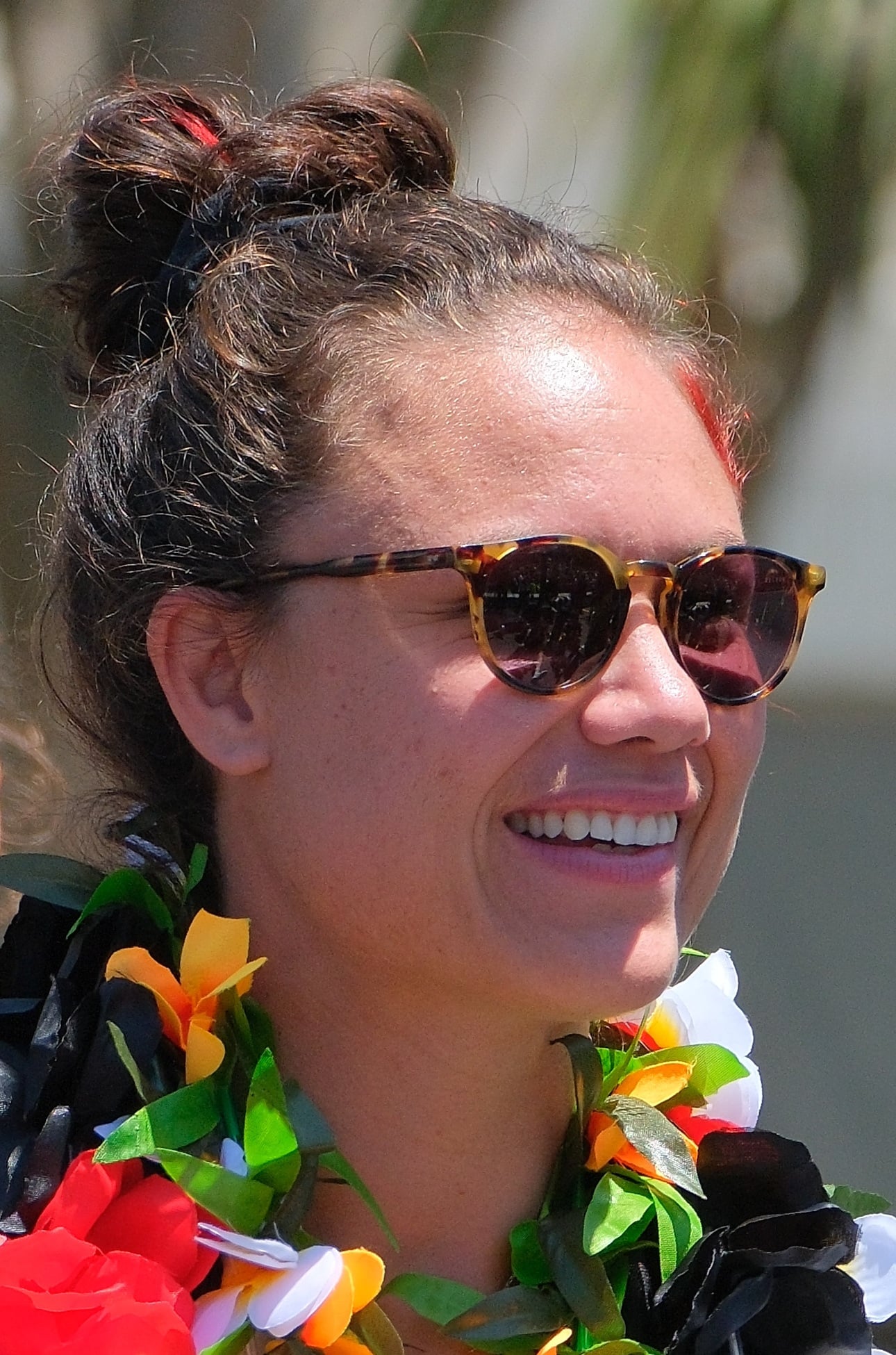 Ruby Tui at the Black Ferns World Cup presentation, photograph by Pseudopanax. Image credit: Pseudopanax, via Wikimedia Commons; public domain; cropped to isolate Ruby Tui